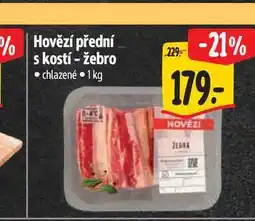 Albert Hovězí přední s kostí - žebro 1 kg nabídka