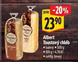 Albert Albert Toustový chléb 500 g nabídka