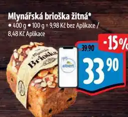 Albert Mlynářská brioška žitná 400 g nabídka