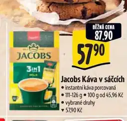 Albert Jacobs Káva v sáčcích instantní káva porcovaná 111-126 g nabídka