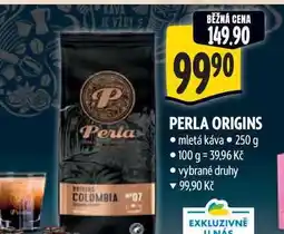 Albert PERLA ORIGINS mletá káva 250 g nabídka