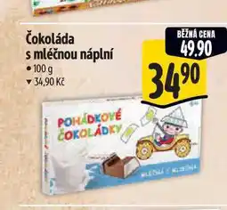Albert Čokoláda s mléčnou náplní 100 g nabídka