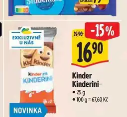 Albert Kinder Kinderini 25 g nabídka
