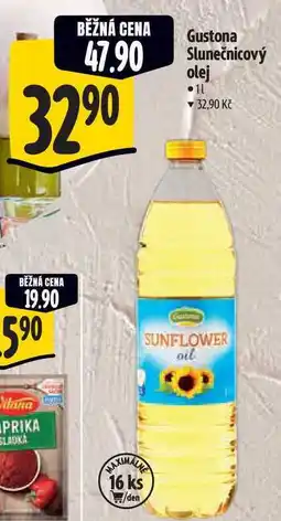 Albert Gustona Slunečnicový olej 1 l nabídka