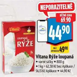 Albert Vitana Rýže loupaná varné sáčky 800 g nabídka