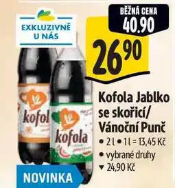 Albert Kofola Jablko se skořicí/ Vánoční Punč 2 l nabídka