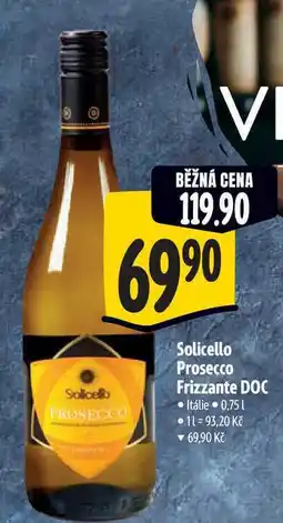 Albert Solicello Prosecco Frizzante DOC 0,75 l nabídka