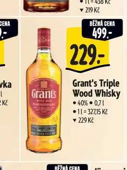 Albert Grant's Triple Wood Whisky 40% 0,7 l nabídka