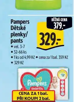 Albert Pampers Dětské plenky/ pants vel. 3-7 32-66 ks nabídka