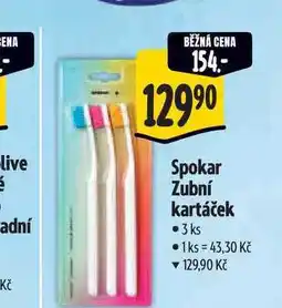 Albert Spokar Zubní kartáček 3ks nabídka