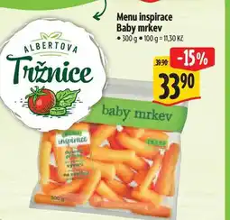Albert Menu inspirace Baby mrkev 300 g nabídka