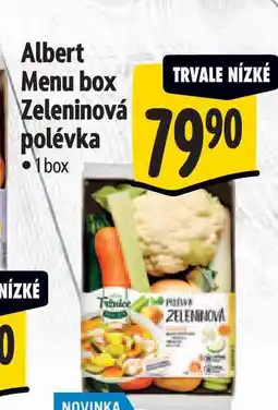 Albert Albert Menu box Zeleninová polévka 1 box nabídka