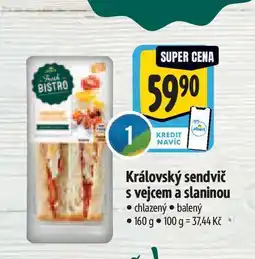 Albert Královský sendvič s vejcem a slaninou 160 g nabídka