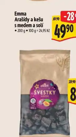 Albert Emma Arašídy a kešu s medem a solí 200 g nabídka