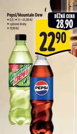 Albert Pepsi/Mountain Dew 0,5 l nabídka