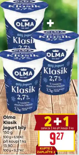 Billa Olma Klasik jogurt bílý nabídka