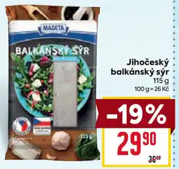 Billa MADETA Jihočeský balkánský sýr nabídka