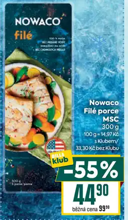 Billa Nowaco Filé porce MSC nabídka