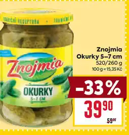 Billa Znojmia Okurky 5-7 cm nabídka