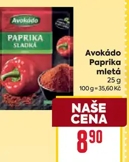 Billa Avokádo Paprika mletá nabídka