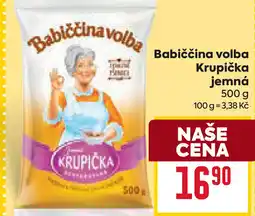 Billa Babiččina volba Krupička jemná nabídka