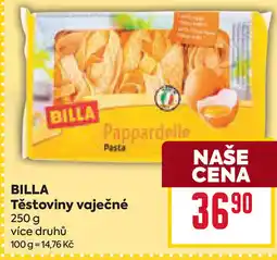 Billa BILLA Těstoviny vaječné nabídka