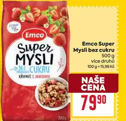 Billa Emco Super Mysli bez cukru nabídka