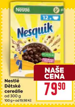 Billa Nestlé Dětské cereálie nabídka