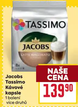 Billa Jacobs Tassimo Κάνονέ kapsle nabídka