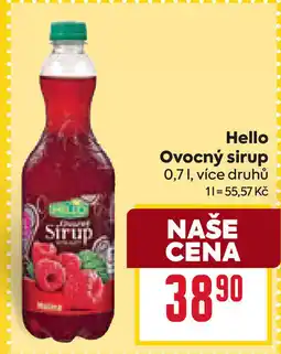 Billa Hello Ovocný sirup nabídka
