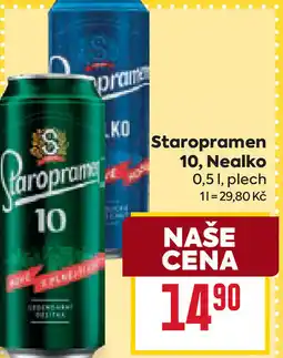 Billa Staropramen 10, Nealko nabídka