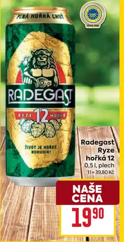 Billa Radegast Ryze hořká 12 nabídka