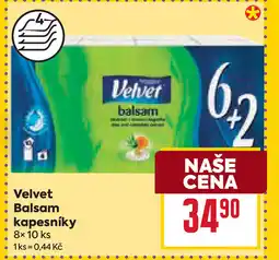 Billa Velvet Balsam kapesníky nabídka