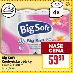 Billa Big Soft Kuchyňské utěrky nabídka