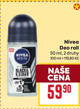 Billa Nivea Deo roll nabídka