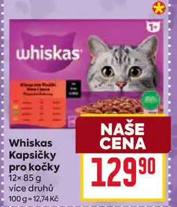 Billa Whiskas Kapsičky pro kočky nabídka