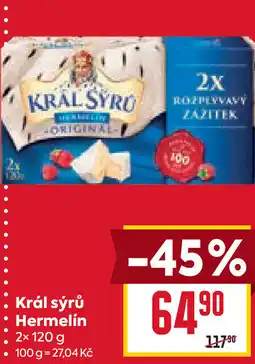 Billa Král sýrů Hermelín nabídka