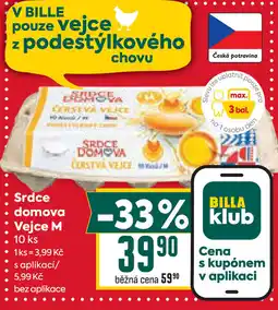 Billa Srdce domova Vejce M nabídka