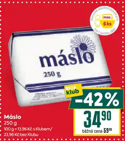 Billa Máslo nabídka