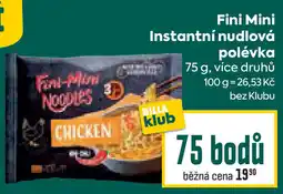Billa Fini Mini Instantní nudlová polévka nabídka