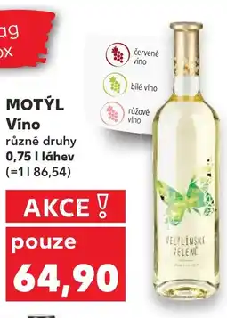 Kaufland MOTÝL Víno nabídka