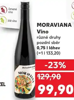 Kaufland MORAVIANA Víno nabídka