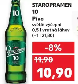 Kaufland STAROPRAMEN 10 Pivo nabídka