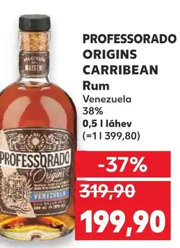 Kaufland PROFESSORADO ORIGINS CARRIBEAN Rum Venezuela 38% nabídka