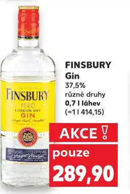 Kaufland FINSBURY Gin 37.5% nabídka