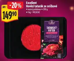 Albert Excellent Hovězí tatarák ze svíčkové nabídka