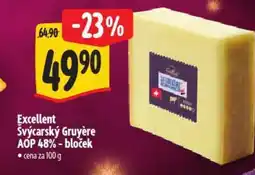 Albert Excellent Švýcarský Gruyère AOP 48%-bloček nabídka