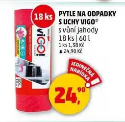 Penny Market PYTLE NA ODPADKY S UCHY VIGO 60 l, 18 ks nabídka