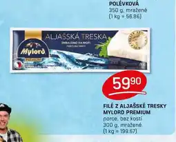 Flop FILÉ Z ALJAŠSKÉ TRESKY MYLORD PREMIUM porce, bez kostí 300 g, mražené nabídka