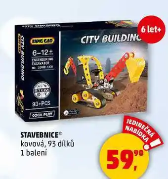 Penny Market STAVEBNICE kovová, 93 dílků, 1 balení nabídka